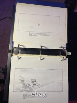 Star wars storyboards Empire Strikes Back movie prop HOTH TAUNTAUN OPENING SCENE
