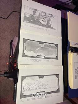 Star wars storyboards Empire Strikes Back movie prop HOTH TAUNTAUN OPENING SCENE