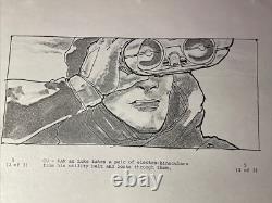 Star wars storyboards Empire Strikes Back movie prop HOTH TAUNTAUN OPENING SCENE