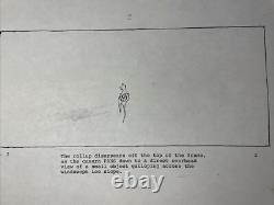 Star wars storyboards Empire Strikes Back movie prop HOTH TAUNTAUN OPENING SCENE