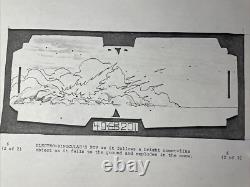 Star wars storyboards Empire Strikes Back movie prop HOTH TAUNTAUN OPENING SCENE