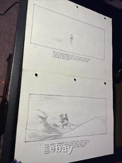 Star wars storyboards Empire Strikes Back movie prop HOTH TAUNTAUN OPENING SCENE