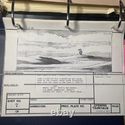 Star wars storyboards Empire Strikes Back movie prop Luke Skywalker Tauntaun X1