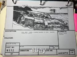Star wars storyboards Empire Strikes Back movie prop Snow-speeder AT-AT Hoth X1