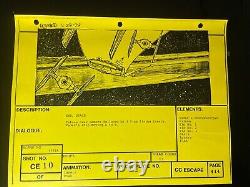 Star wars storyboards Empire Strikes Back movie prop The Millennium Falcon Art