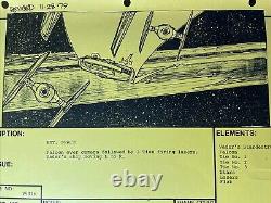 Star wars storyboards Empire Strikes Back movie prop The Millennium Falcon Art