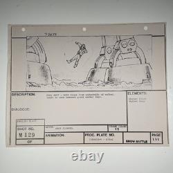 Star wars storyboards Empire Strikes Back movie props AT-AT Luke Both ESB3-00 Star wars storyboards Empire Strikes Back movie props AT-AT Luke Both ESB3-00
