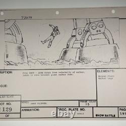 Star wars storyboards Empire Strikes Back movie props AT-AT Luke Both ESB3-00