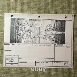 Star wars storyboards Empire Strikes Back movie props BESPIN CLOUD CITY