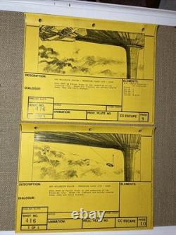 Star wars storyboards Empire Strikes Back movie props BESPIN millennium falcon