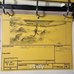 Star wars storyboards Empire Strikes Back movie props Bespin millennium falcon