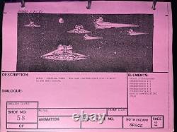 Star wars storyboards Empire Strikes Back movie props DARTH VADER DESTROYER Art