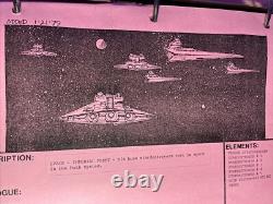 Star wars storyboards Empire Strikes Back movie props DARTH VADER DESTROYER Art
