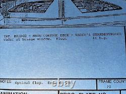 Star wars storyboards Empire Strikes Back movie props DARTH VADER SHIP Art ESB