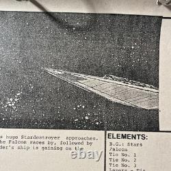 Star wars storyboards Empire Strikes Back movie props Darth Vader Stardestoyer