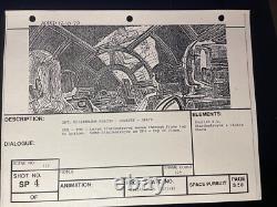 Star wars storyboards Empire Strikes Back movie props FALCON STAR DESTROYER Art