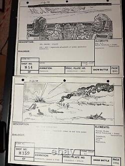 Star wars storyboards Empire Strikes Back movie props HOTH AT-AT Drivers ESB