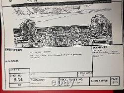 Star wars storyboards Empire Strikes Back movie props HOTH AT-AT Drivers ESB