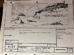 Star wars storyboards Empire Strikes Back movie props HOTH AT-AT Drivers ESB