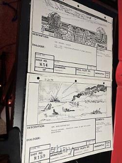 Star wars storyboards Empire Strikes Back movie props HOTH AT-AT Drivers ESB