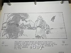 Star wars storyboards Empire Strikes Back movie props HOTH BASE AT-AT REBEL Art