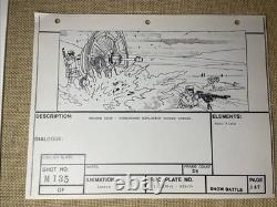 Star wars storyboards Empire Strikes Back movie props HOTH BASE Rebel ESB