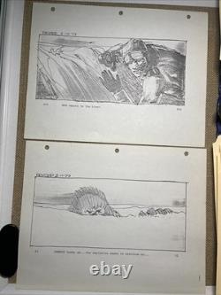 Star wars storyboards Empire Strikes Back movie props HOTH CHEWBACCA HAN SOLO
