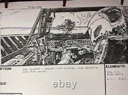 Star wars storyboards Empire Strikes Back movie props HOTH JACKSON SNOWSPEEDER