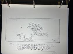 Star wars storyboards Empire Strikes Back movie props HOTH LUKE AT-AT art