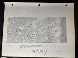 Star wars storyboards Empire Strikes Back movie props HOTH LUKE AT-AT art