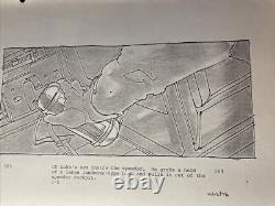 Star wars storyboards Empire Strikes Back movie props HOTH LUKE AT-AT art