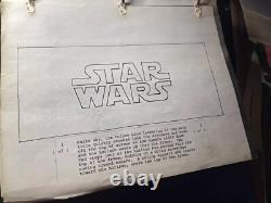 Star wars storyboards Empire Strikes Back movie props HOTH LUKE AT-AT art