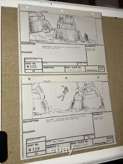 Star wars storyboards Empire Strikes Back movie props HOTH LUKE AT-AT art X1