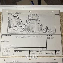 Star wars storyboards Empire Strikes Back movie props HOTH LUKE AT-AT art X1