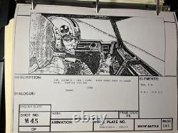 Star wars storyboards Empire Strikes Back movie props HOTH LUKE SNOWSPEEDER ESB