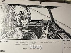 Star wars storyboards Empire Strikes Back movie props HOTH LUKE SNOWSPEEDER ESB