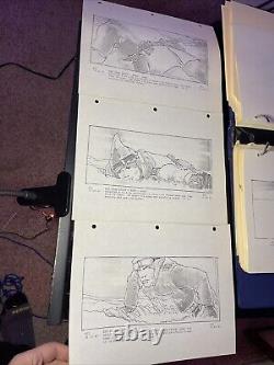 Star wars storyboards Empire Strikes Back movie props HOTH LUKE TAUNTAUN Art