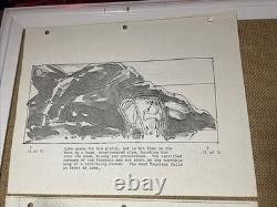 Star wars storyboards Empire Strikes Back movie props HOTH LUKE TAUNTAUN Art X1