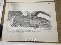 Star wars storyboards Empire Strikes Back movie props HOTH LUKE TAUNTAUN Art X1