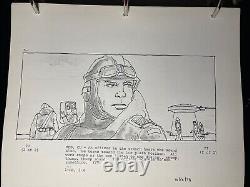 Star wars storyboards Empire Strikes Back movie props HOTH REBEL OFFICER EARLY