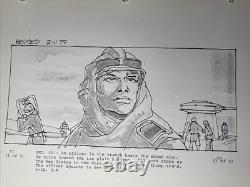 Star wars storyboards Empire Strikes Back movie props HOTH REBEL OFFICER EARLY Star wars storyboards Empire Strikes Back movie props HOTH REBEL OFFICER EARLY