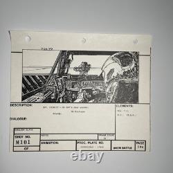 Star wars storyboards Empire Strikes Back movie props HOTH SNOW SPEEDER ESB4-7