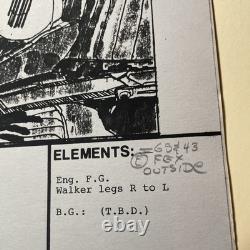 Star wars storyboards Empire Strikes Back movie props HOTH SNOW SPEEDER art X1