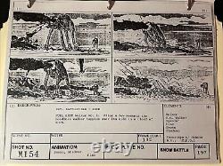 Star wars storyboards Empire Strikes Back movie props HOTH base LUKE AT-AT