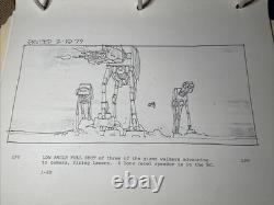 Star wars storyboards Empire Strikes Back movie props Hoth AT-AT VEERS X1
