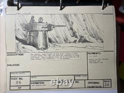 Star wars storyboards Empire Strikes Back movie props Hoth Base Han Solo X1