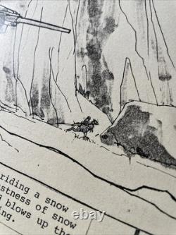 Star wars storyboards Empire Strikes Back movie props Hoth Base Han Solo X1