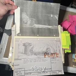Star wars storyboards Empire Strikes Back movie props Hoth Base Han Solo art X1