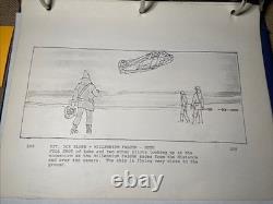 Star wars storyboards Empire Strikes Back movie props Hoth Base LUKE FALCON X1