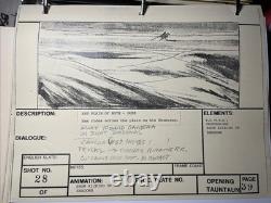 Star wars storyboards Empire Strikes Back movie props Hoth Han Solo Tauntaun X1
